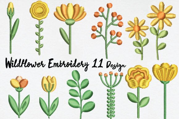 Download Wildflower Embroidery Bundle - Wildflower embroidery Collection