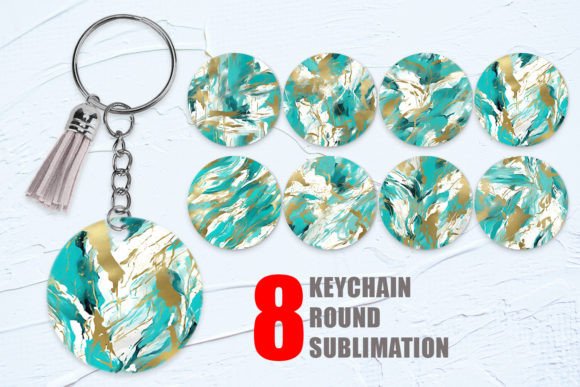 Download Keychain Contemporary Art Turquoise - Contemporary art Collection