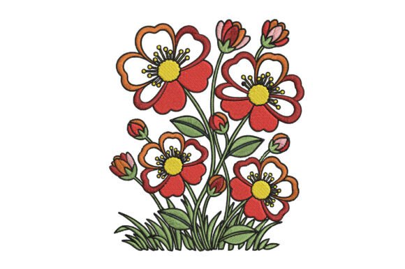 Download Wildflower Embroidery Design - Wildflower embroidery Collection