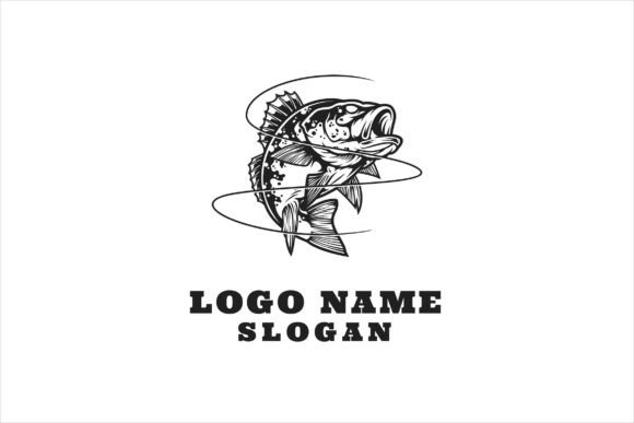 Download Bass Fish Illustration Design - Sign Collection