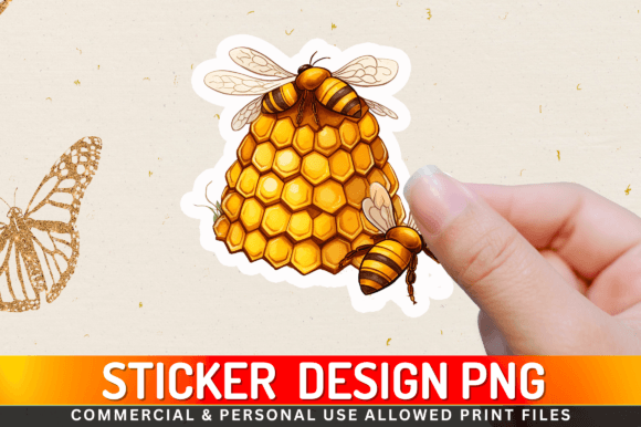 Download Bee Hive Sticker Design - Sign Collection